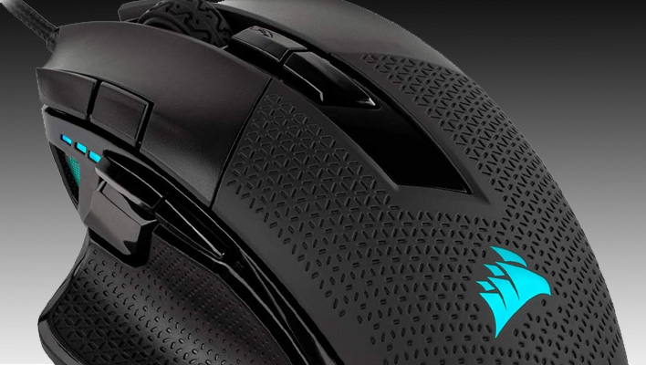 Corsair Nightsword RGB gaming mouse.