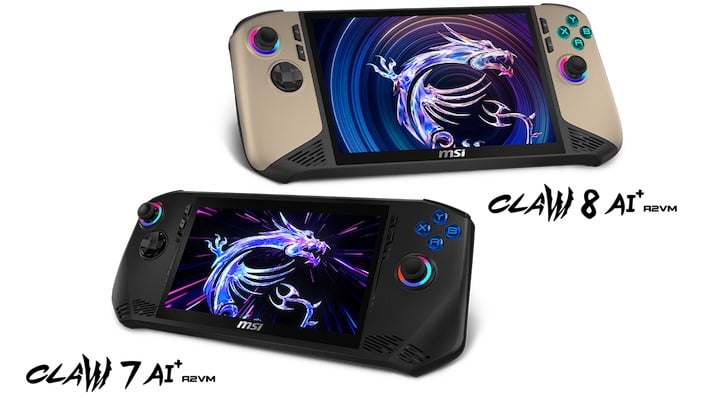 MSI Finally Releases Claw 8 AI+ And Claw 7 AI+ Lunar Lake Gaming Handhelds