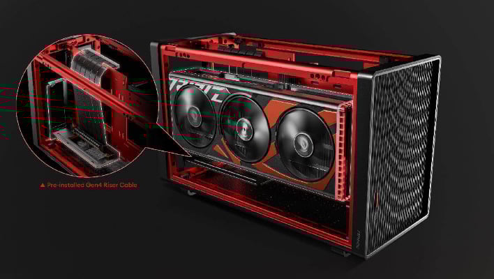 GPU on the side of Antec's Performance 1 M case.