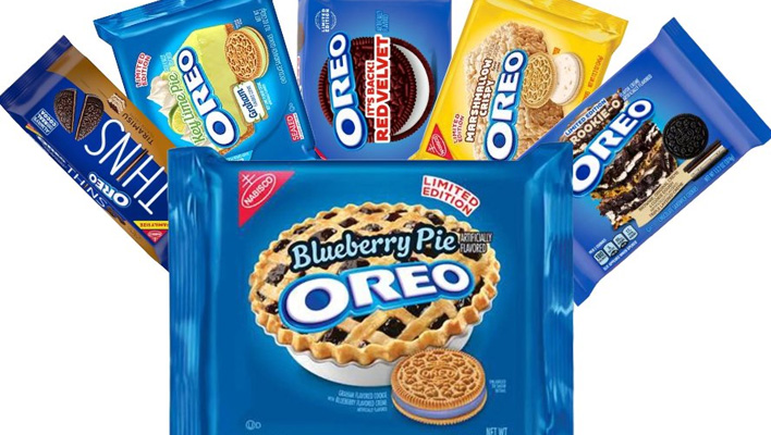 Various Oreo cookie flavors.