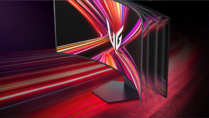 LG Teases First Bendable 5K2K OLED Gaming Monitor For A CES Debut