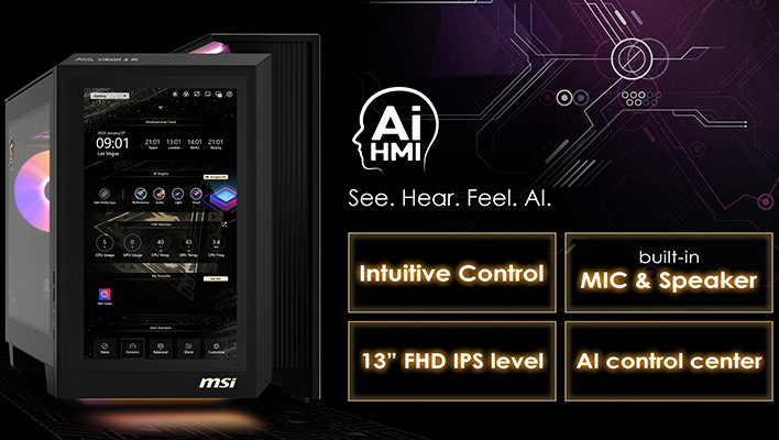 Infographie MSI Meg Vision X AI.