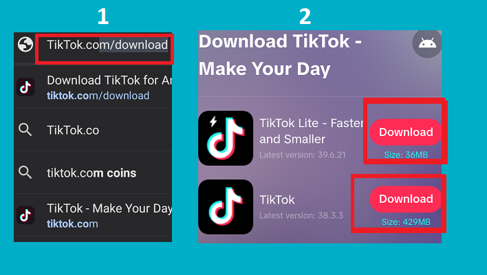 body download TikTok in the US