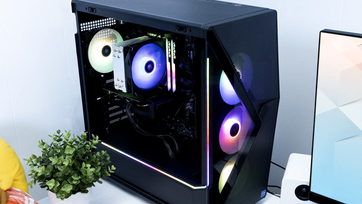 iBuyPower Slate 8 Mesh gaming PC on a desktop.