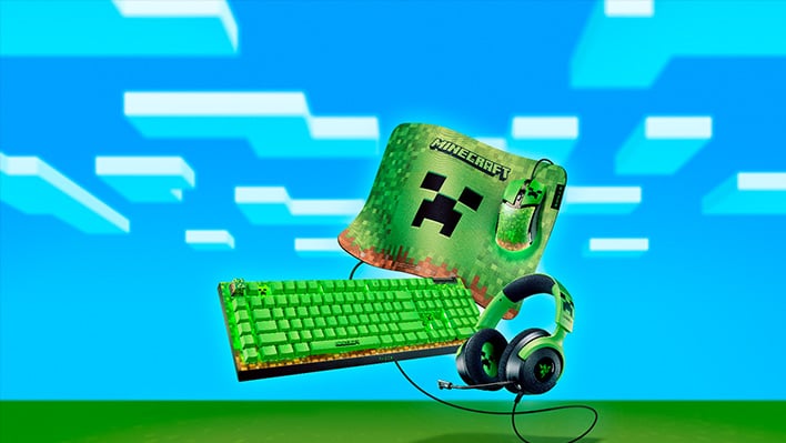 Razer's New Minecraft Gaming Gear Is Creepin' It Real For Hardcore Fans