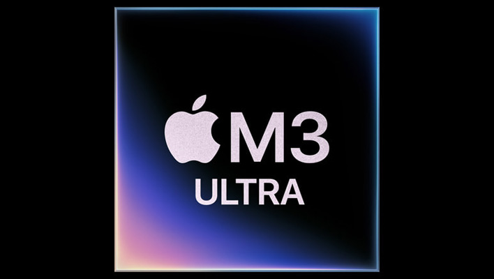 Apple M3 Ultra render on a black background.