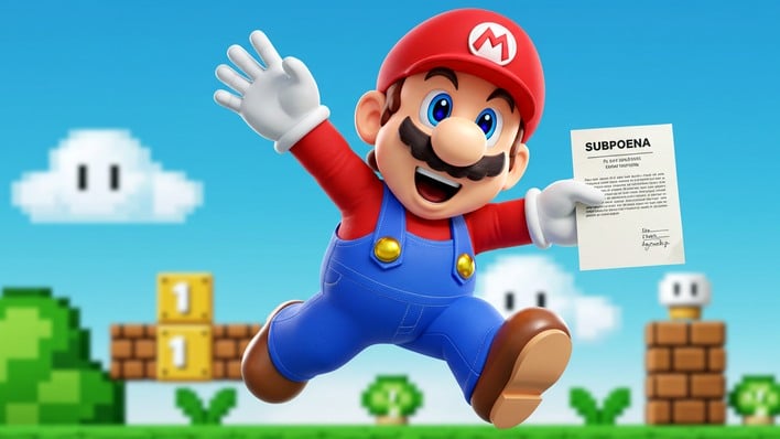 hero super mario subpoena ai generated