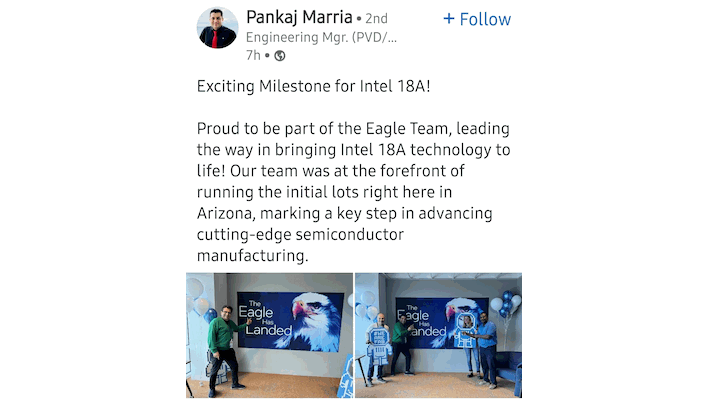 pankaj marria linkedin post