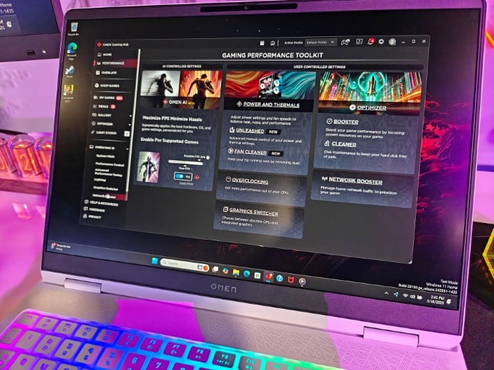 HP Omen Max 16 display.