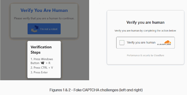 fake captcha challenges hp wolf security