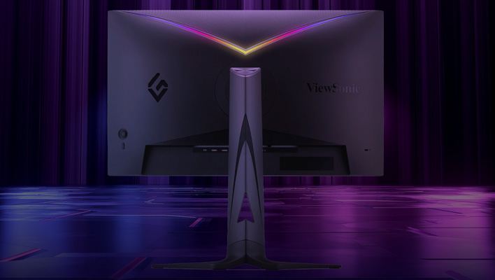 Rear render of ViewSonic's XG275D-4K monitor.
