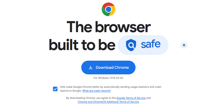 chrome download page