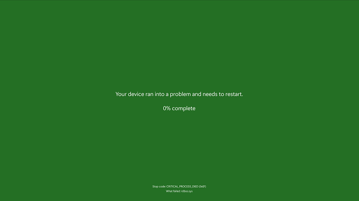 body microsoft unexpected restart screen green