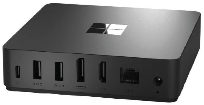 View of the rear ports on the Windows 365 Link.