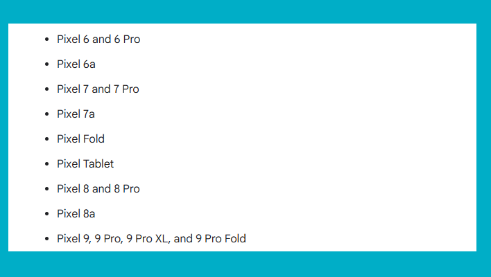 body eligible devices for Android16Beta32
