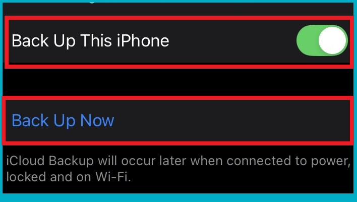 body backup this iphone backup now