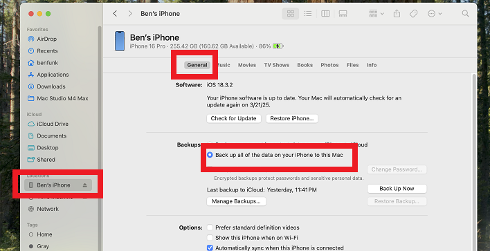 body mac backup iphone