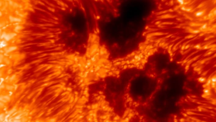 Closeup of the Sun.
