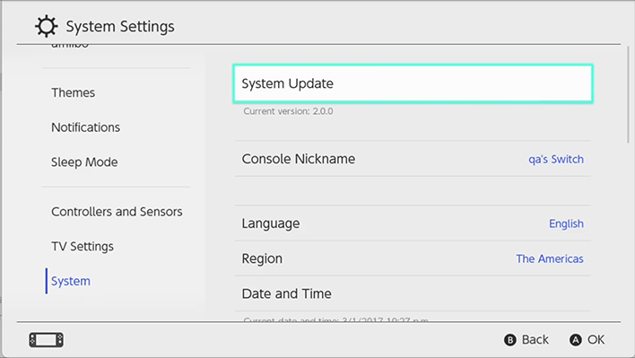 switch update