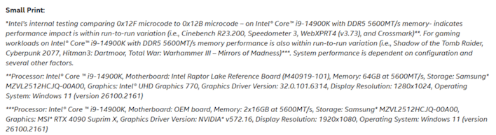 intel small print raptor lake