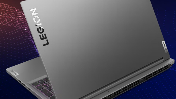 Angled rear render of a Lenovo Legion latpop.