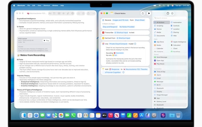 shortcuts enhancements macos 26 tahoe