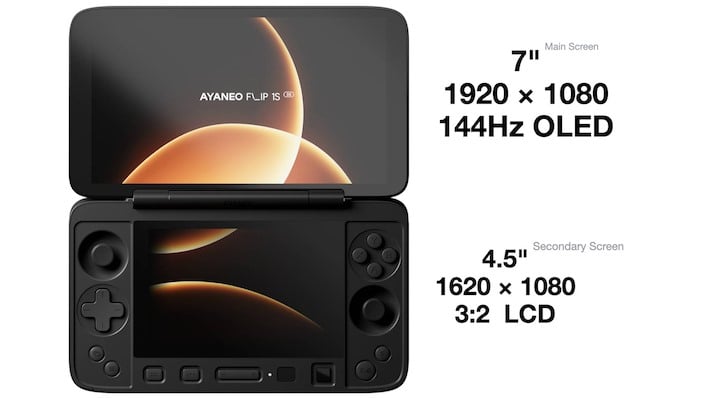 ayaneo flip 1s ds open screens