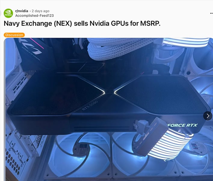 Trying To Score A GeForce RTX 5090? Check Your Local US Navy Exchange
