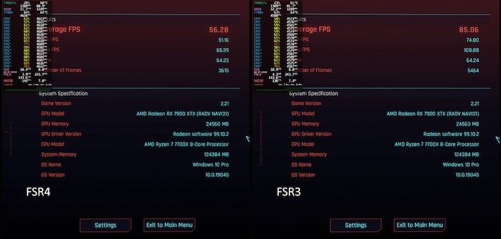 cyberpunk fsr4 fsr3