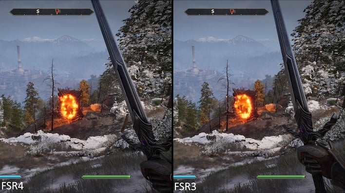 oblivion fsr3 vs fsr4