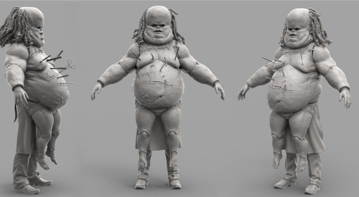 batman arkham canceled concept art body1