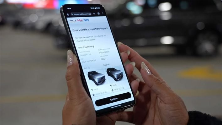 hertz uveye ai detection system vehicle rentals