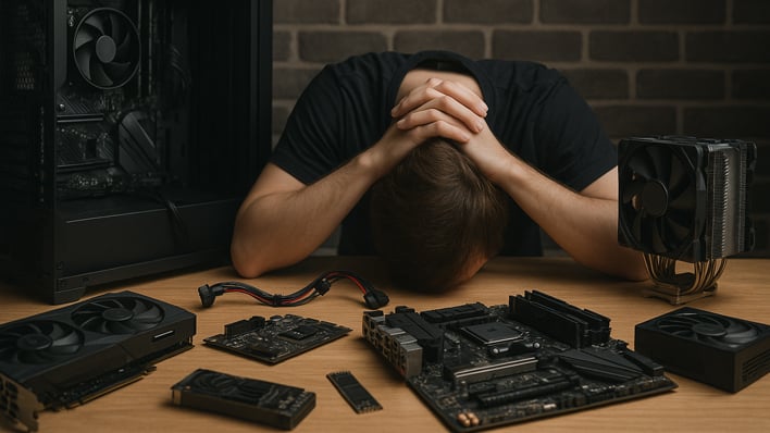 Computer Build Fail $20,000 PC Build Nightmare Leaves DIY Builder Stuck After Failed BIOS ...