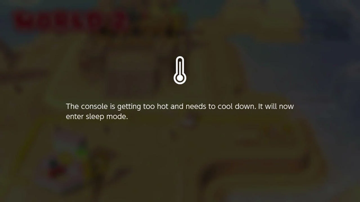 overheat message nintendo switch 2 overheat news