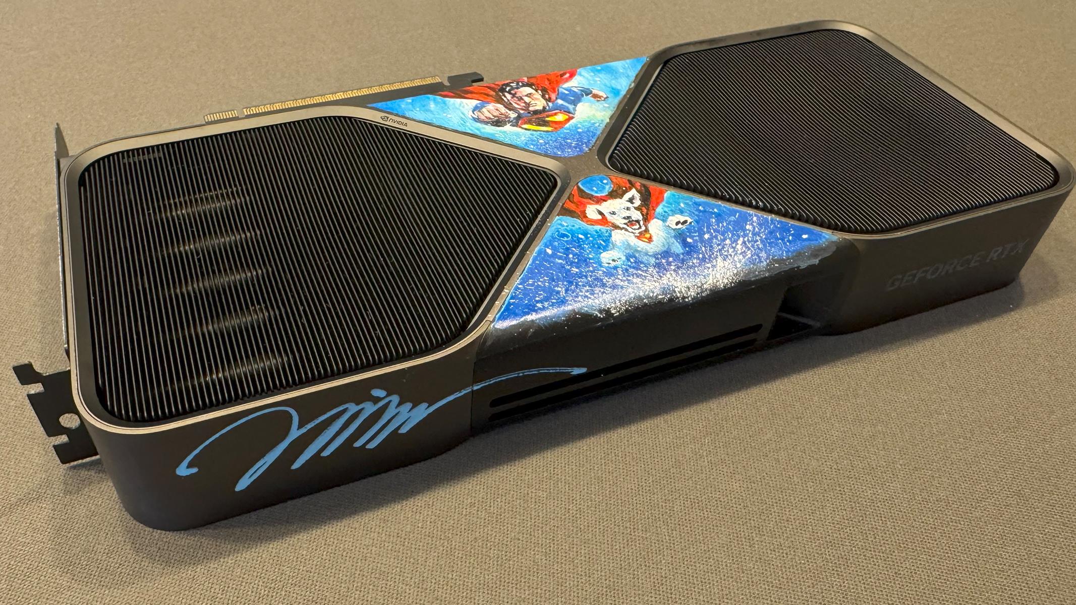 NVIDIA Is Giving Away A Hand-Painted Superman-Themed RTX 5090