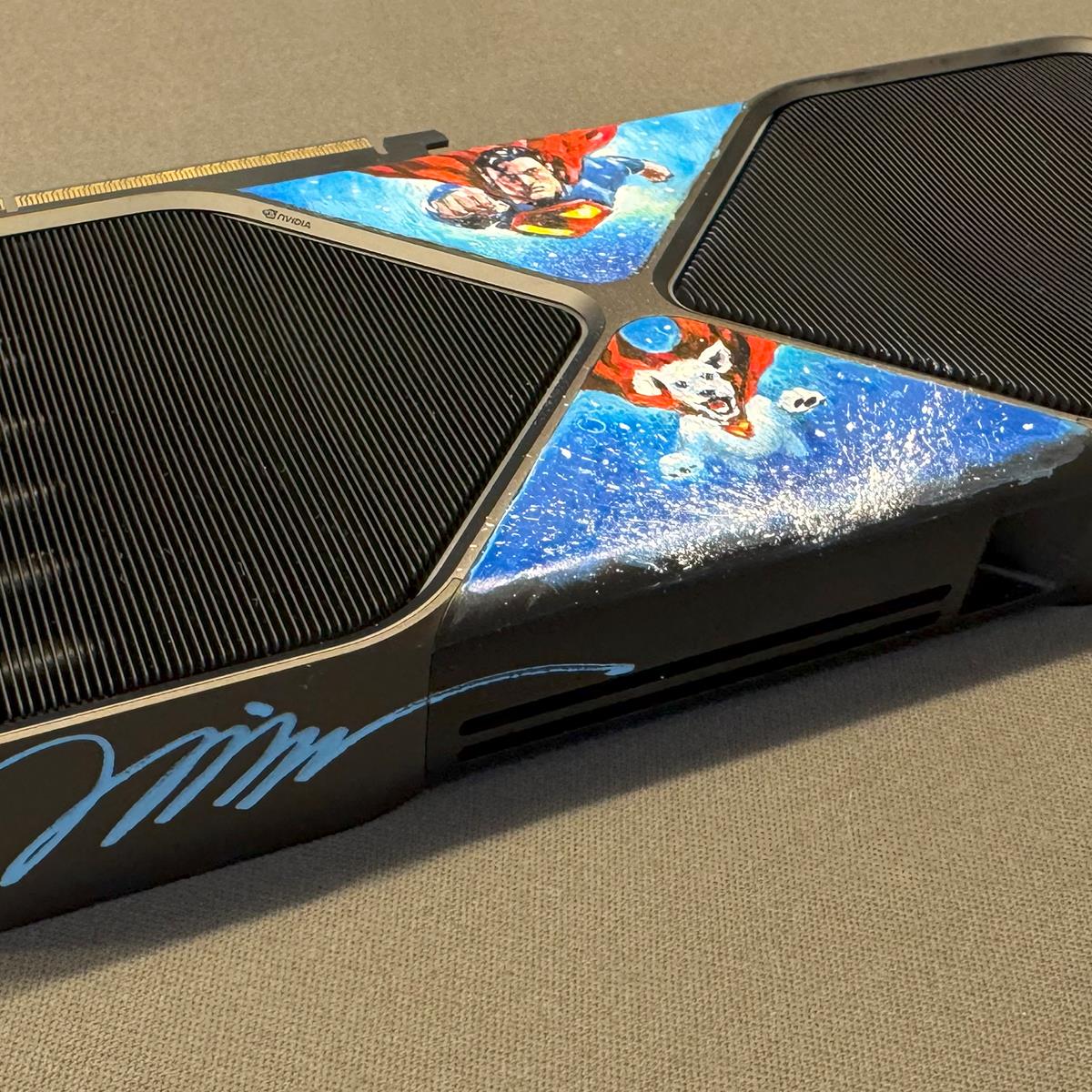 NVIDIA Is Giving Away A Hand-Painted Superman-Themed RTX 5090