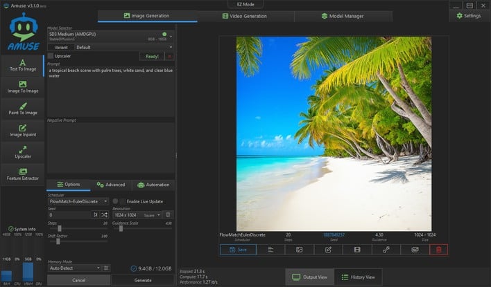 amuse on radeon rx7700xt