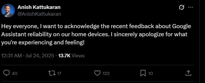 body glitch smart home apology google