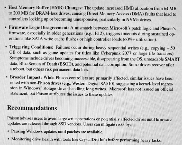 Screenshot of a document that Phison says is bogus (Part 2).