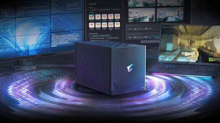 Gigabyte Aorus RTX 5090 AI Box Turbocharges Laptops With A Fast GPU And ...
