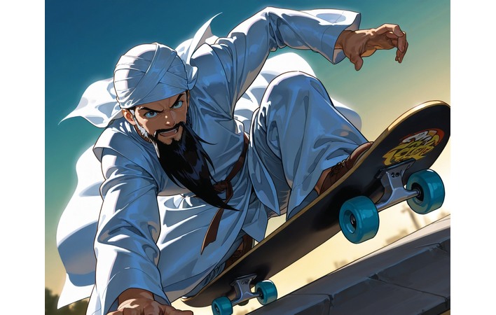 radical islam skateboarding image