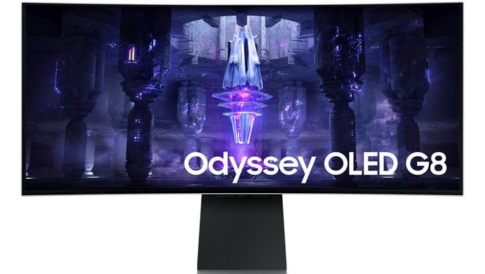 Samsung Odyssey G8 monitor (render).