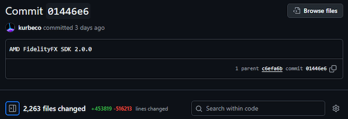 massive amd commit