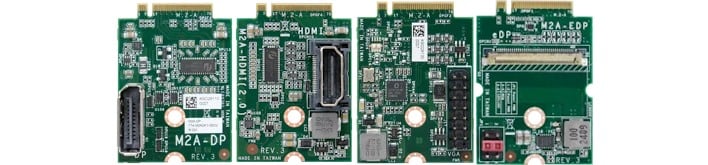 intel m2a display cards