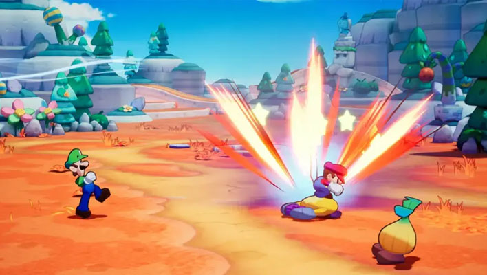 Screenshot from Mario & Luigi: Brothership.