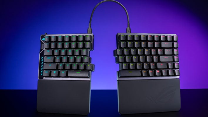 ASUS ROG Falcata Split Gaming Keyboard Brings Relief To Your
