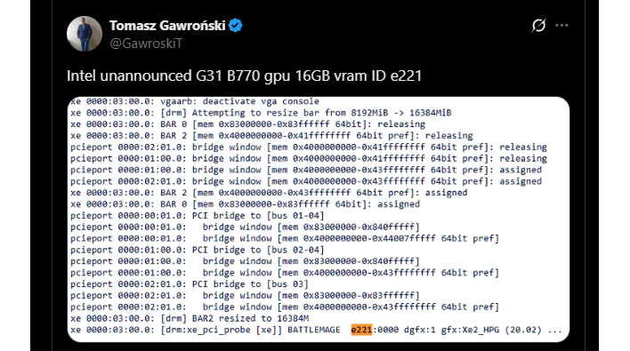tomasz bmg g31 tweet