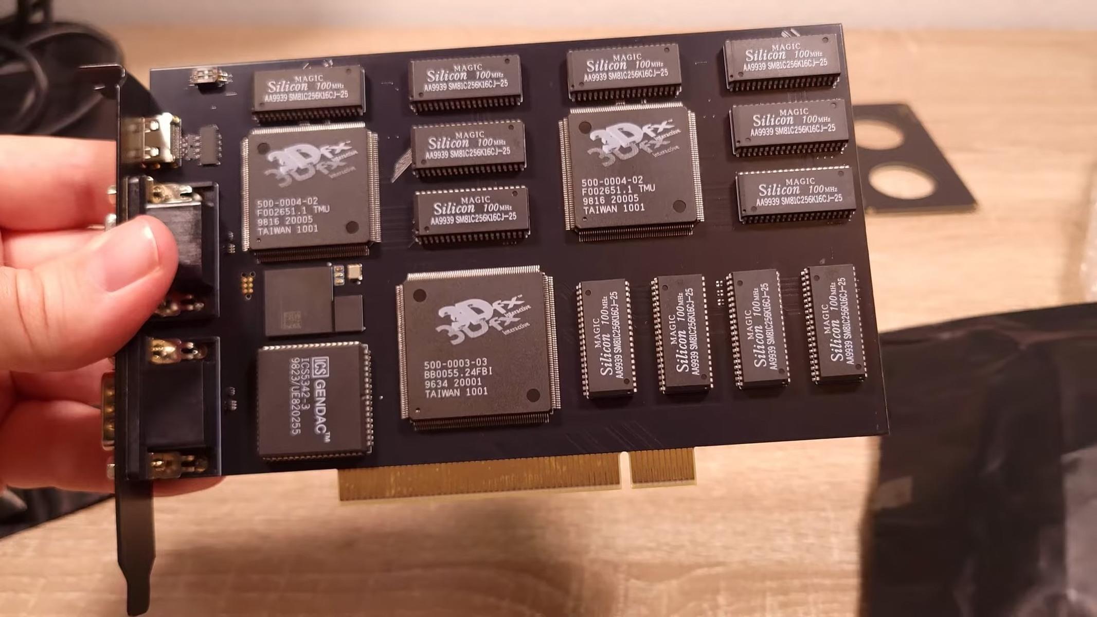 3dfx Voodoo Card Modded With Extra Chips & VRAM Unleashes A