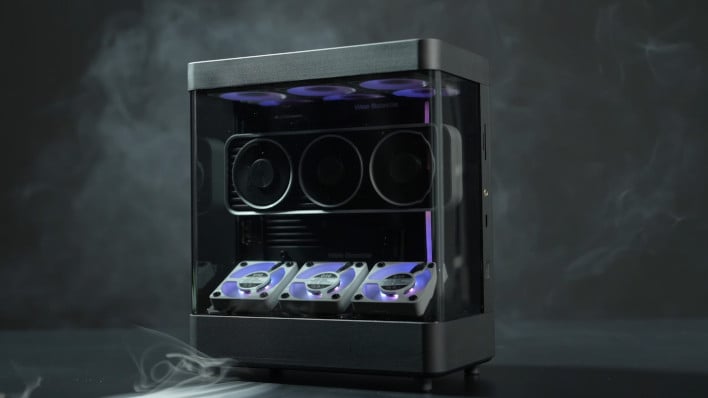 Święty karp! Mini FishTank Gaming PC WEE BEASTIE PAKA PAKI PAKI RTX 4070 GPU