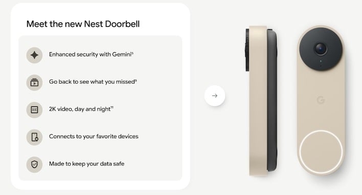 new nest doorbell